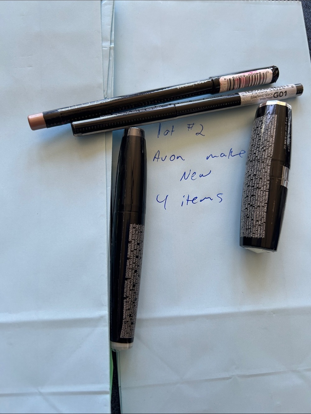 #2 Avon Lipsticks and Lip Liners in Black and Nude